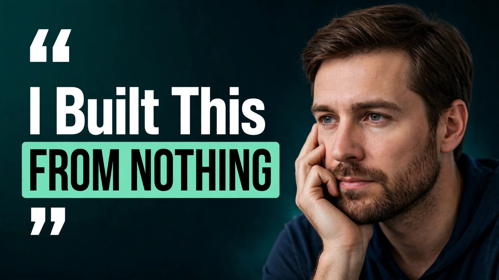 I built this from nothing concept thumbnail