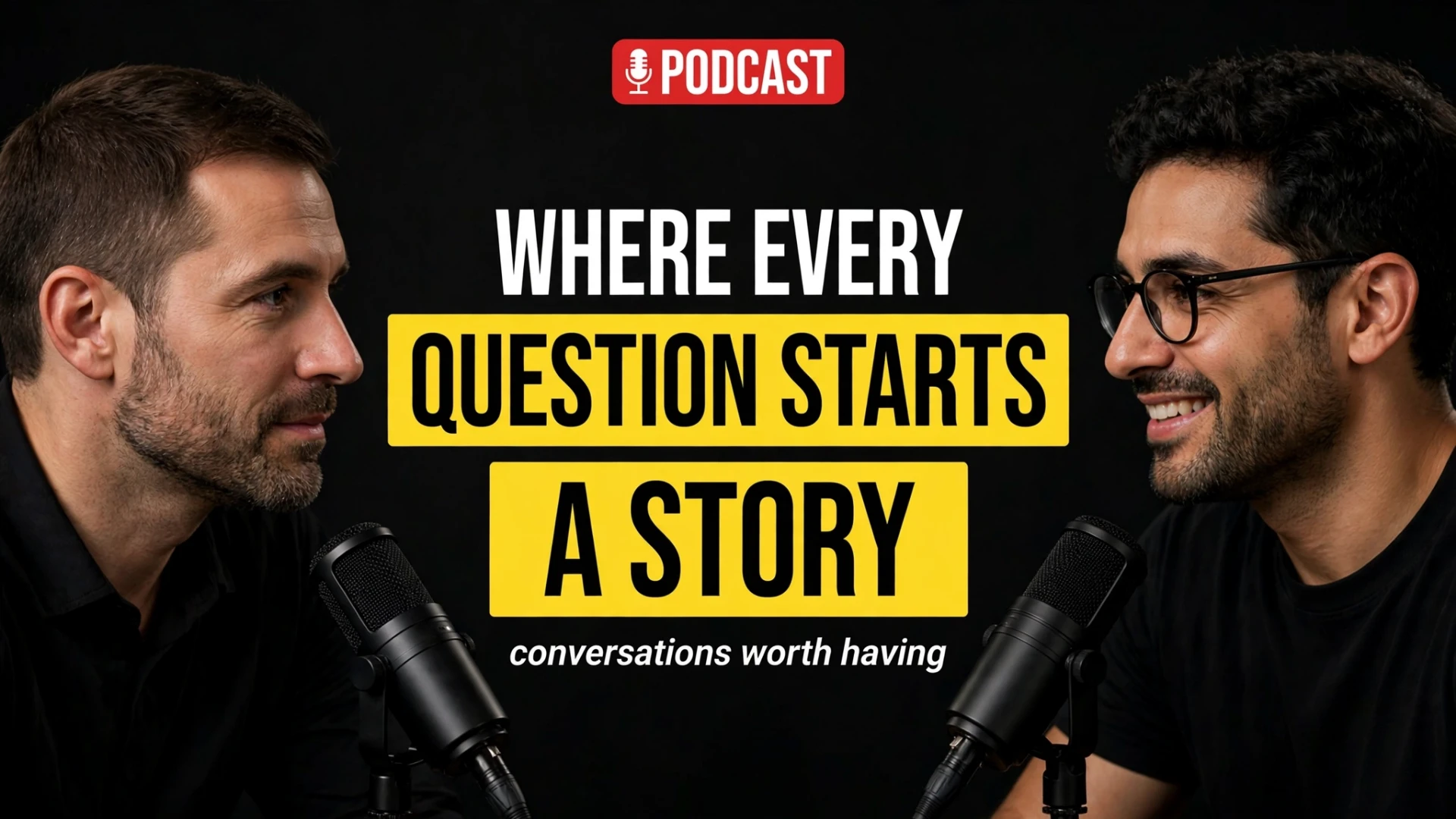 Where every question starts a story concept thumbnail